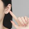 Personalized Earrings, Women'S Light Luxury, High-End Single-Row Diamond Blue Opal Earrings, Niche Earrings