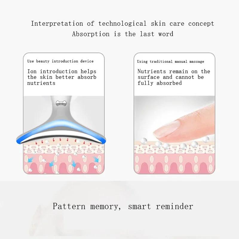4 Color Facial Neck Massager Beauty Device Face Lifting Double Chin Remover Anti Wrinkle Tightening Facial Skin Care Beauty