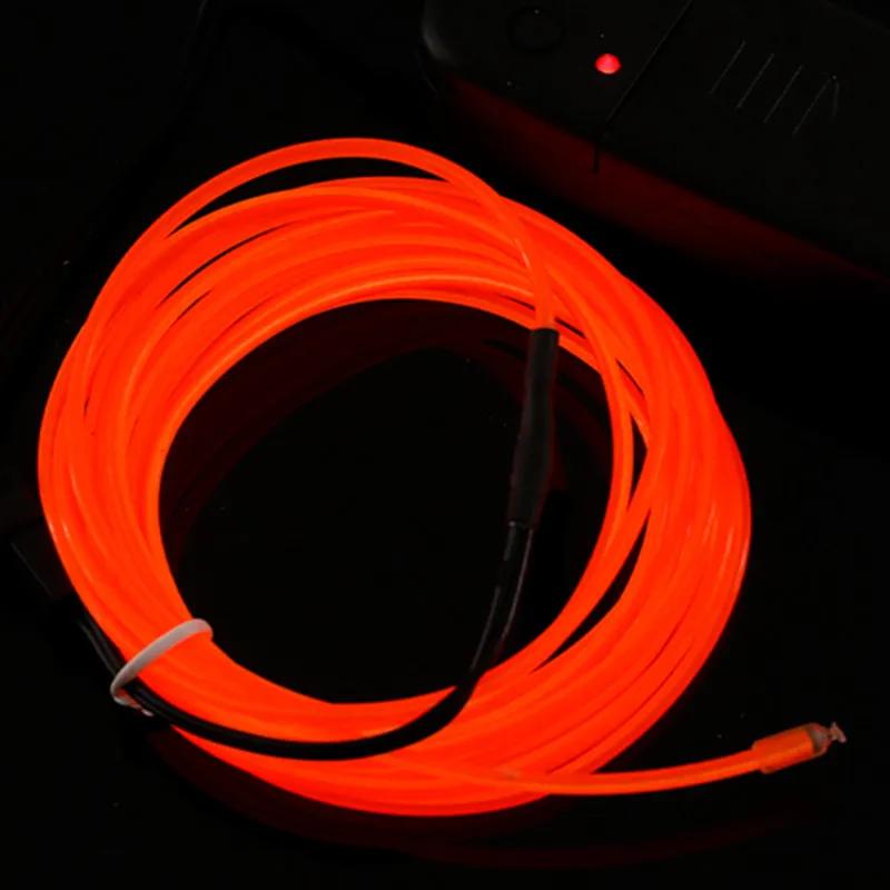 1M/2M/3M/4M/5M Flexible Neon Light EL Wire Led Neon Dan Party Atmosphere Decor Lamp RopeTube Waterproof Multicolor Led Strip