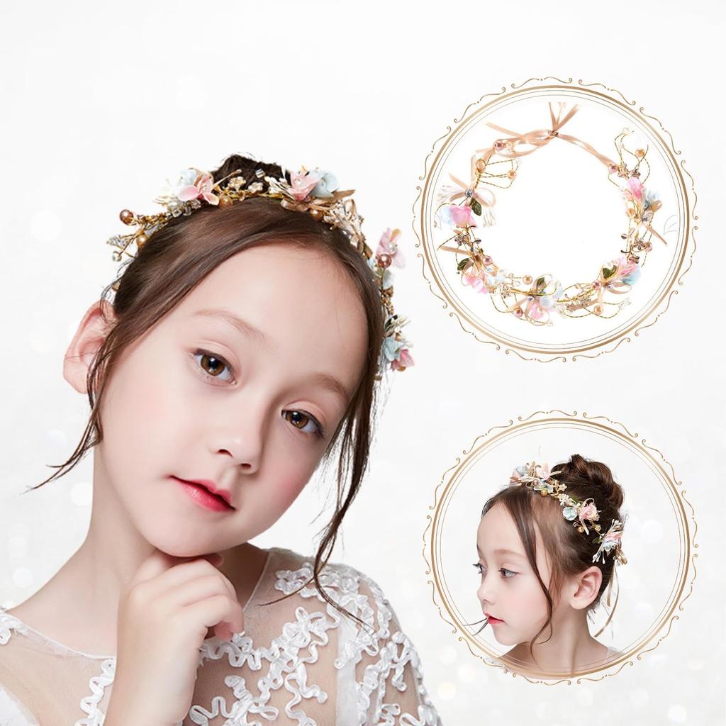 [MajuMaju] Hair Accessory, Piano Recital Headpiece, Handmade, Arranged Hair Ornament for Girls and Children (B) (PMA31)