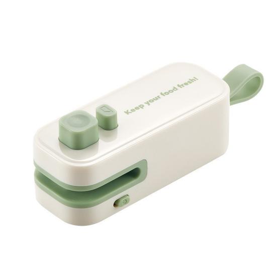 Mini Bag Sealer Rechargeable 2-in-1 Heat Sealer with Cutter Portable Sealing Machine for Plastic Bags Kitchen Sealant Device
