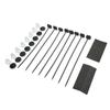 2Sets Black Kit Mounting  Car Electric Fan Electric Fan Mounting Kit Electric Radiators  For Car