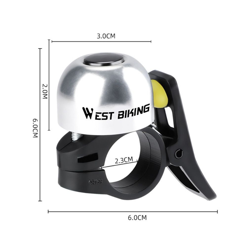Waterproof Cycling Bicycle Handlebar Ring Aluminum Alloy Bicycle Thumb Bell  Commuting