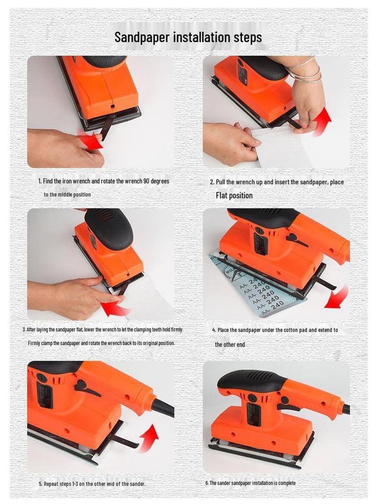 Electric Wall Putty Sanding & Polishing Machine for Woodworking and Rust Removal