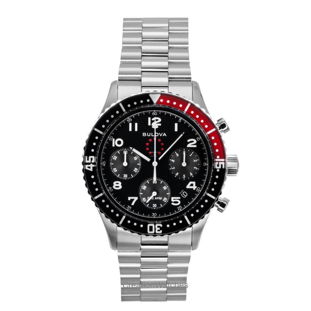 

Bulova Marine Star Heritage Специальное издание Хронограф Черный циферблат Кварцевые Дайверские 98B451 200М Мужские часы чёрный