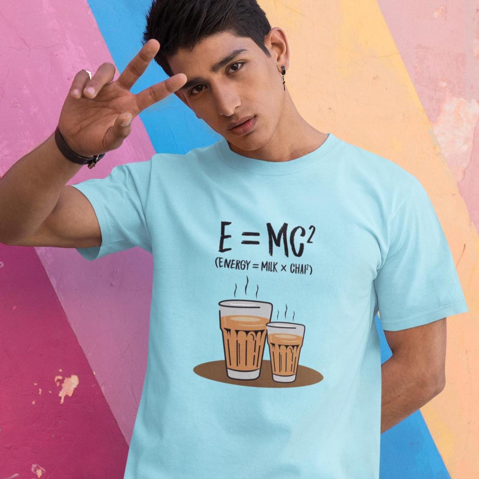 E=MC2 Graphic tee | Chai Cotton T-shirt, unisex desi fashion tshirt 2XL