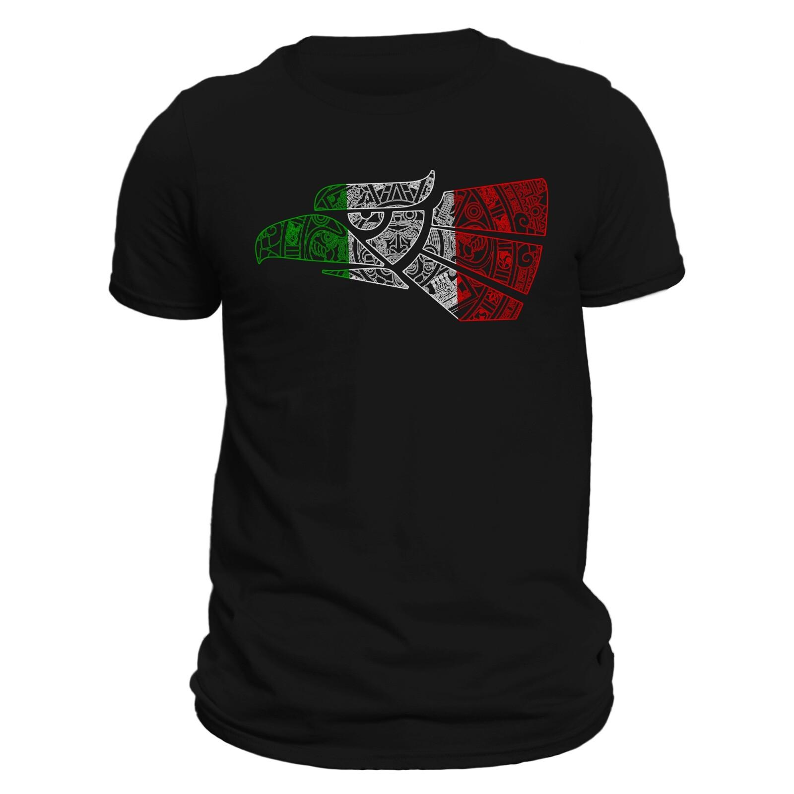 Hecho en Mexico Eagle Aztec Calendar Design T-Shirt S
