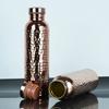800ML Copper Sports Water Bottle Hammer Pattern Large Capacity Leakproof Portable Outdoor Cycling Gym Fitness Travel Electroplating Drinking Cup