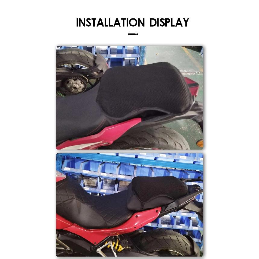 Pressure Relief Anti Slip Universal Comfortable Seat Cover Motorcycle Seat Cushion Gel Honeycomb Motorbike Accessories Gel Guard