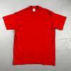 1970s USA VTG T Shirt Red No Print Lot 1 Single Stitch Basic Tee Simple