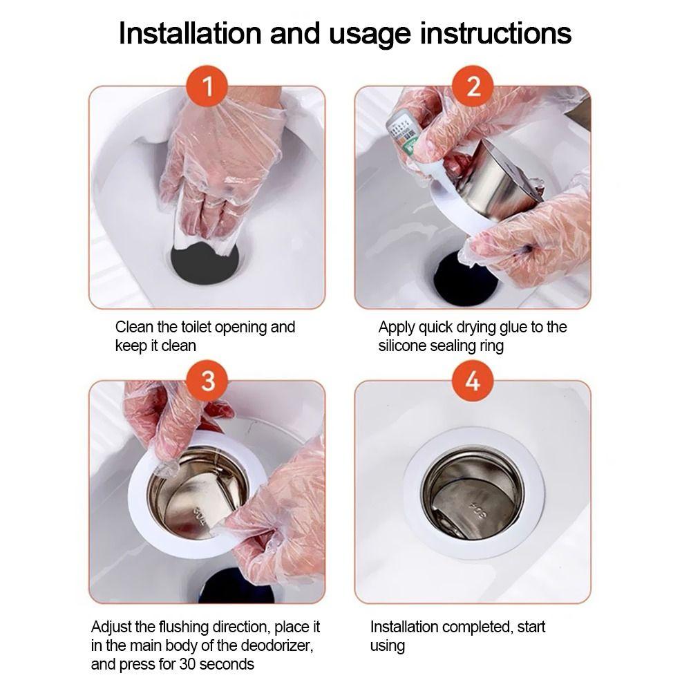Prevent Backflow Toilet Odor Stopper Stainless Steel Sewer Anti-smell Plug  Bathroom Fitting