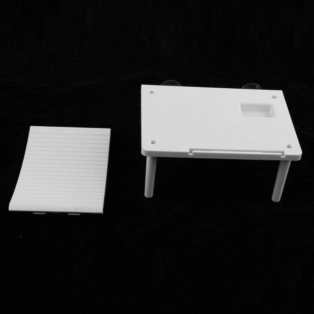 Akvarijní želva plazivá plošina Plovoucí ostrov Lezecký rampový žebřík s přísavkami