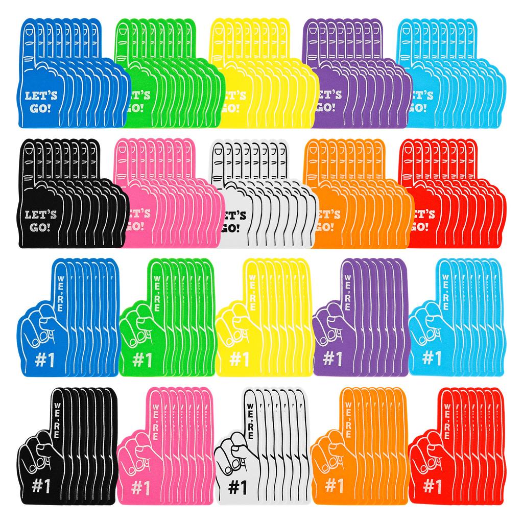 50/150 st Hejarklackshandskar Nr 1 Spel Hejarklackshandskar Tecknad JätteHejarklack Nr 1 Finger för Hejarklack Hejarklacksfest