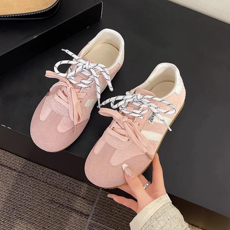 Forrest Gump Shoes 2025 Spring New Women's Shoes Retro Flat-bottomed Casual Versatile Soft-soled Sports Comfortable Lace-up German Training Shoes