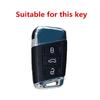 Leather Car Key Fob Case Cover Protector Holder Shell For VW Volkswagen Passat B8 Tiguan Magotan Golf Auto Keychain Accessories zw0