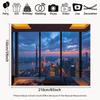 2D Shanghai Oriental Pearl Night View Backdrop for Studio & Home Decor