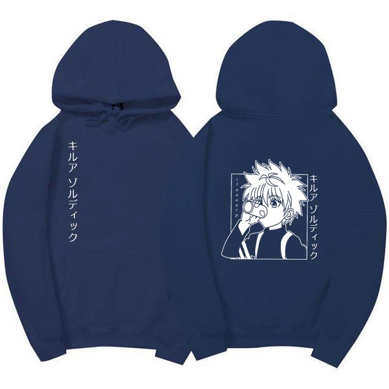 Hunter X Hunter Fashion Hoodies Men Women Hooded Sweatshirts Fashion Hip Hop Casual Pullovers Autumn Boys Girls Black Streetwear Hoodie