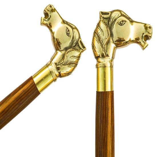 Gehstock aus Messing für Pferde, Gehstock, Herrenbekleidung, Geschenkartikel