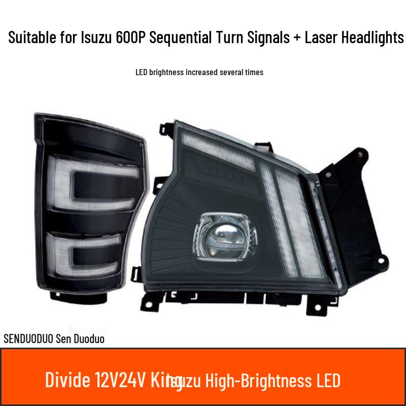 Isuzu 600P LED Bi-Beam Projector Headlight/Turn Signal for Car Modification