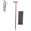 3 Sections Wooden Walking Cane Mountain Climbing Hand Walking Stick for Elderly
