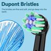 Cross Action Electric Toothbrush Replacement Heads Compatible with Oral B Pro, X-Shape and Angled Bristles Brush Head for OralB
