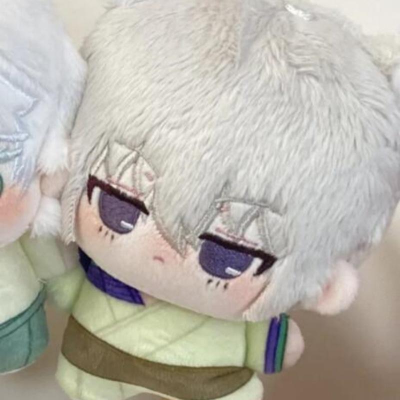 Japanischer Anime Tomoe Stickerei Auge Q Version Stehende Haltung Weiche Plüschpuppe Gepäck Reißverschluss Dekoration Geburtstagsgeschenke für Paare