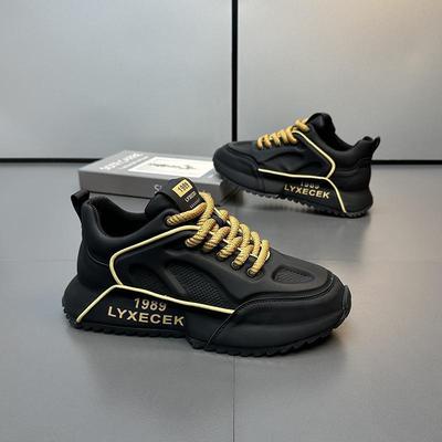 Spring and Autumn Men's Shoes New Height Increase Fashion Versatile Student Sports Shoes Men's Casual Explosive Dad Shoes Men's