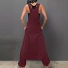 Women Loose Solid Tank Jumpsuit Long Suspender Overalls Bib Pants Pocket Sleeveless Wide Leg Pants S-5XL