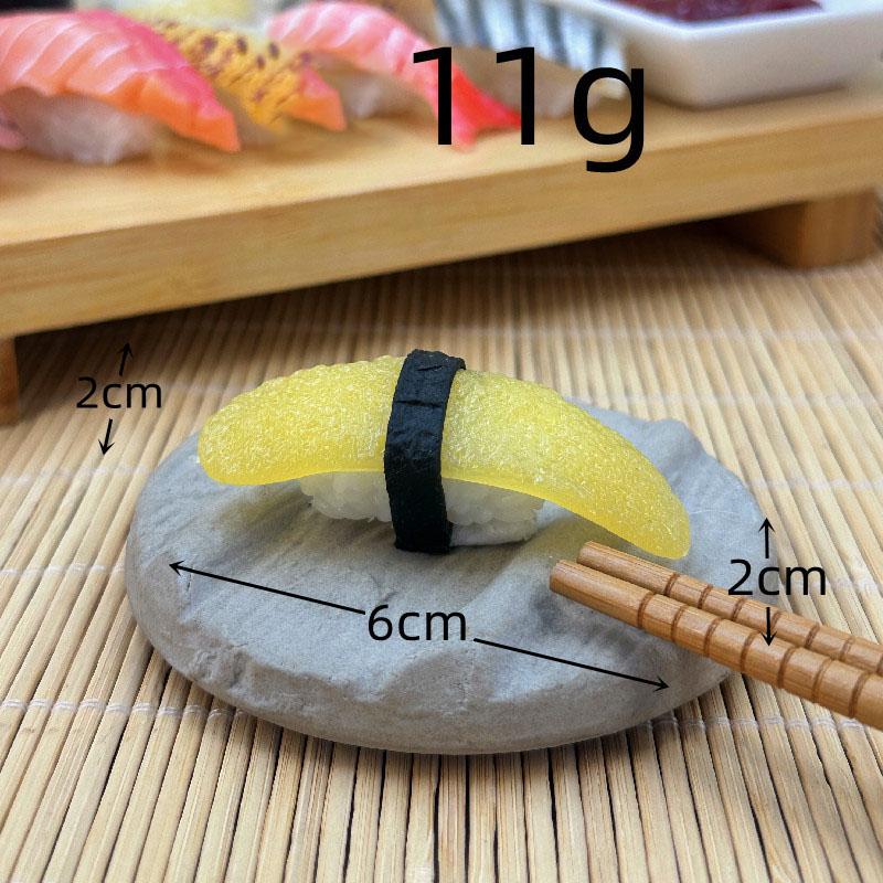 Symulacja 3d Model Sushi Zabawki do gotowania Japońskie jedzenie Sushi z łososiem Kulka ryżowa Symulacja Model jedzenia Rekwizyty wystawowe Brelok Biżuteria