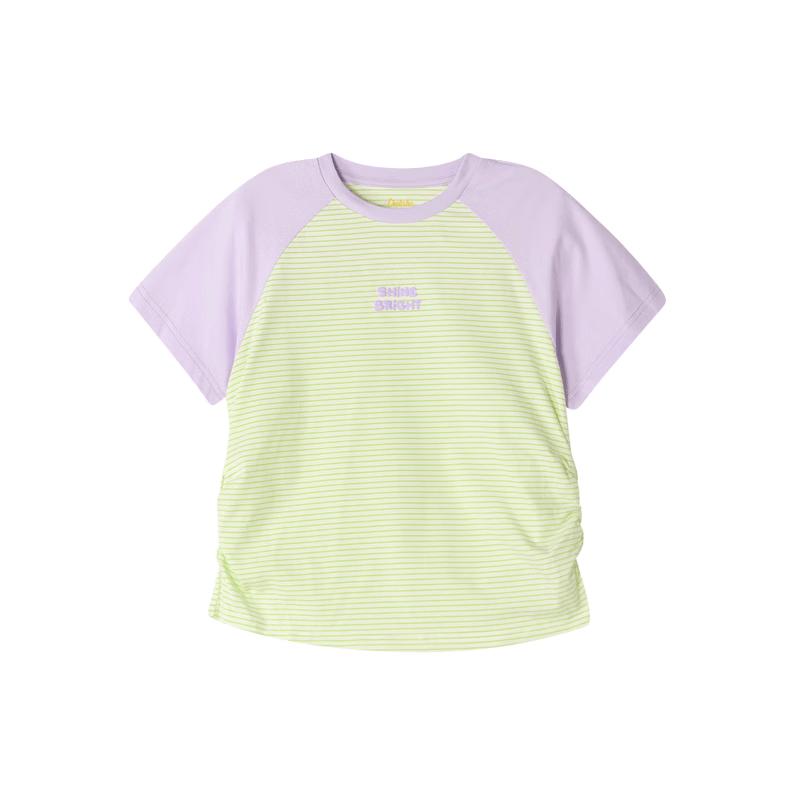 Deesha Girls' Colorblock Raglan Sleeve Short-Sleeve T-Shirt