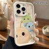Phone Case: 2D Flat, Suitable for iPhone 18 17 16 15 14 13 12Pro Protective Case, Plush Little Monster, Perfect Christmas and Halloween Holiday Gift