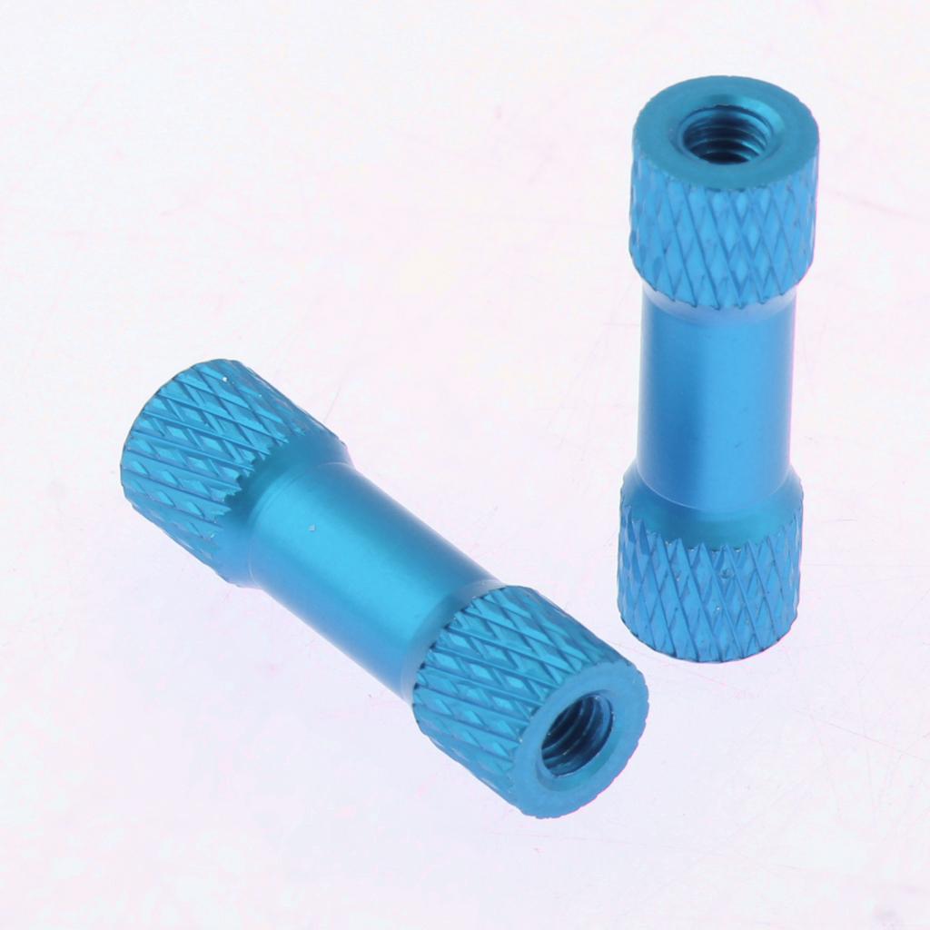 Buy 10x M3 20mm Knurled Aluminum Standoff Spacer Pillar for RC Multirotor Blue at affordable