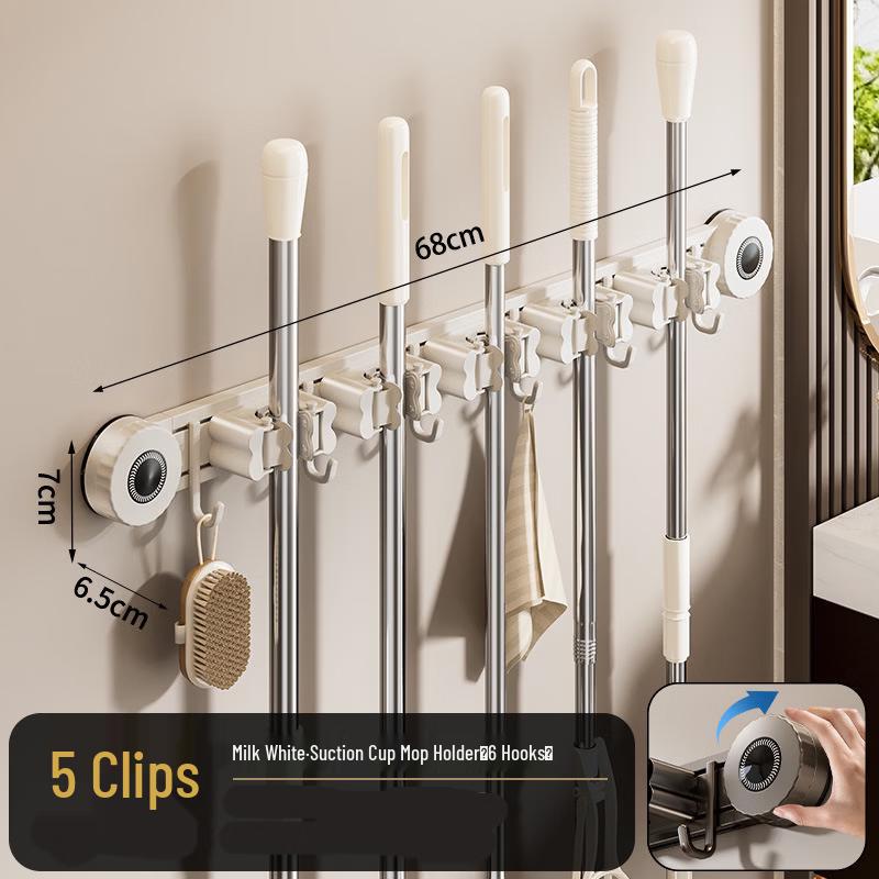 YIXI Wall Mounted Mop Holder