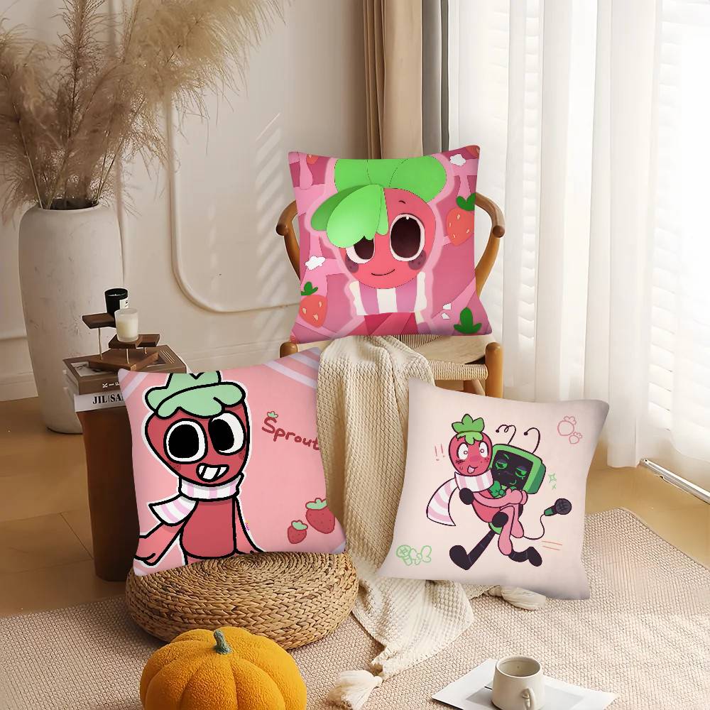 1Pz S-Sprout D-Dandys W-World Federa Moda Federa Quadrata Camera da Letto Divano Soggiorno Decorazione Ins Tempo Libero