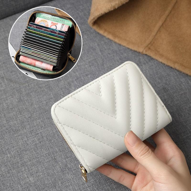 Womens Premium PU Card Holder Wallet With Multiple Slots Lightweight RFID-Blocking Organizer Daily Use
