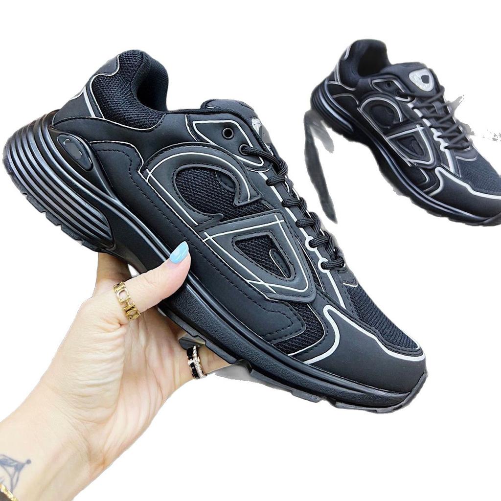Dad's Shoes CD New Casual Shoes Lightweight Patchwork Height Increasing Thick Sole Reflective Mesh B30 Breathable Sports Shoes