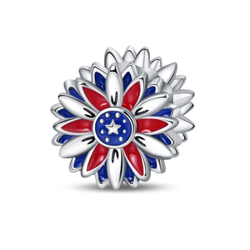 Charms Fit Pan S925 Silver American Style USA Eagle Independence Day Camera Passport Beads Original Bracelets DIY Fine Jewelry