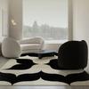Französische Retro Wohnzimmer Dekoration Plüschteppich Große Fläche Rutschfeste Matte Leichte Luxus Teppiche für Schlafzimmer Verdicken Creme Wohnzimmer Teppich