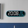 15 In Alarm Clock With Large LED Display Screen 12 24 Hour Display 5 Adjustable Brightness Wall Clock For Home Farmhouse Office