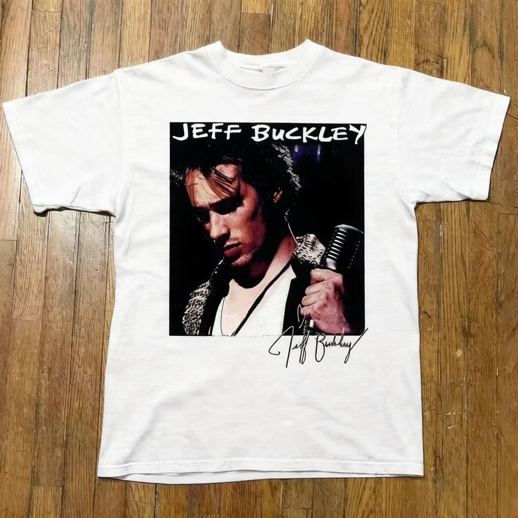 New Reprint Jeff Buckley Grace Music Tshirt Classic Style Sports Fashion Streetwear Daily Unisexs and Womens Tshirts 2XL