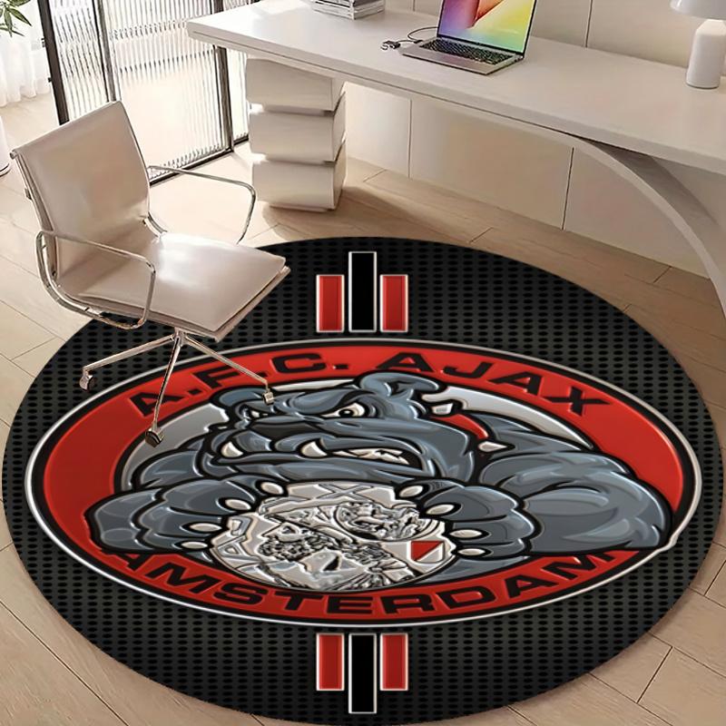 Personalized Ajax FC Round Chair Office Rug - Perfect for Mat, Office Chair & More - Ideal Gift for Birthdays and Holidays