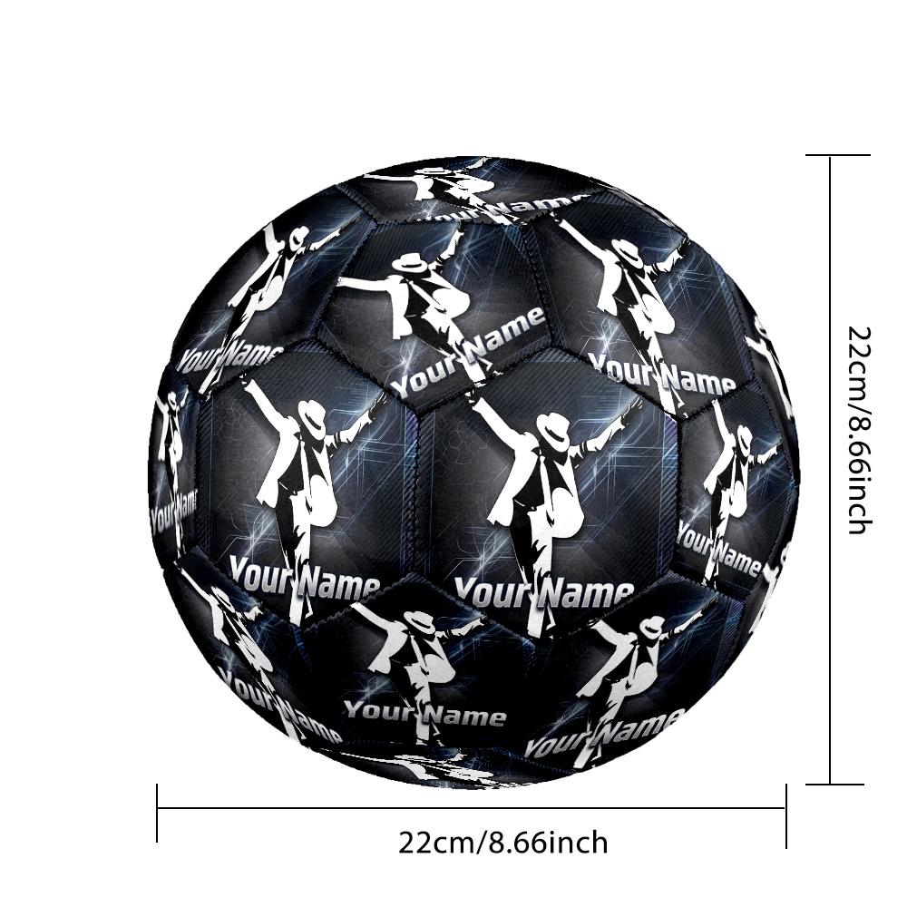 Size 5 Football Custom Name Text, Outdoor Training Soccer BallMichael Jackson
