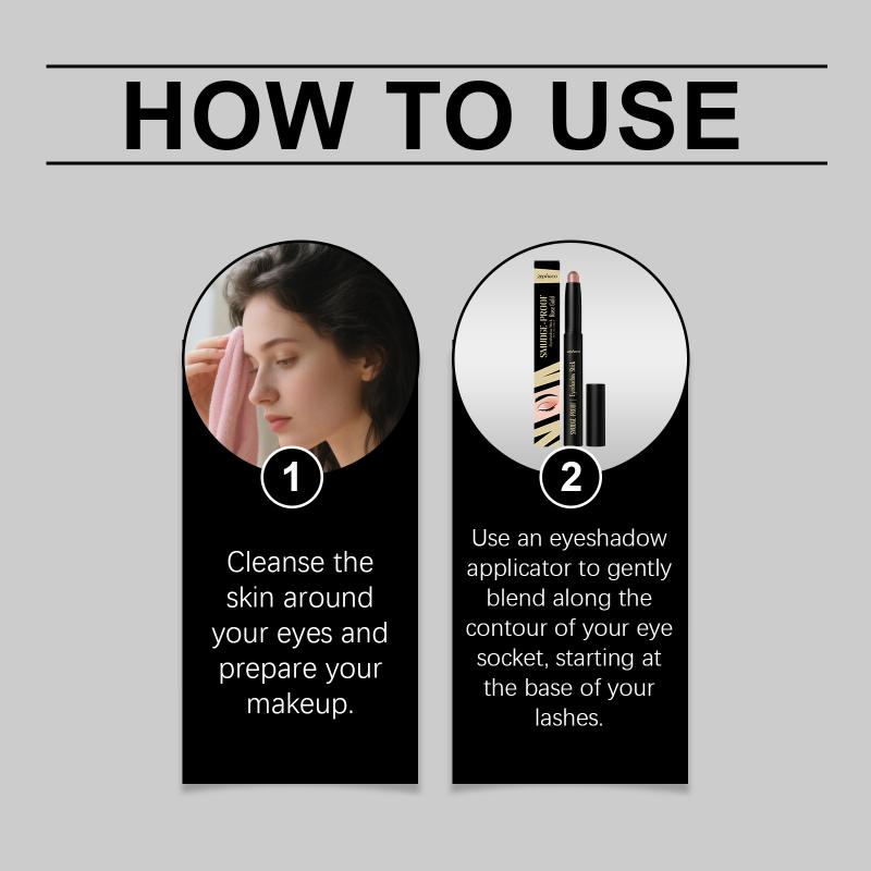 Sweat Proof Waterproof Eye Shadow Stick Quick Apply Long Lasting Cream Pen for Gym Lovers and Runners