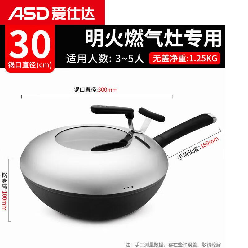ASD 30cm Rust-Resistant Cyclone Wok