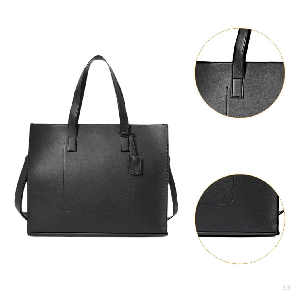 Men's Classic Leather Tote Bag for Work And Travel