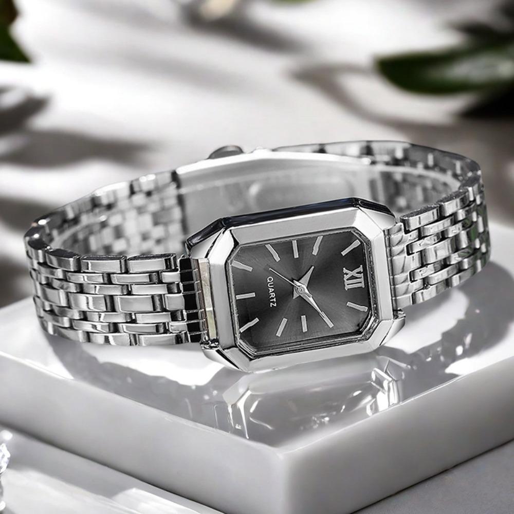 Ladies Watch Light Luxury Just with Square Quartz Watch Simple Student Hand Watch