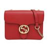 [Pre-Owned] Gold Double G Chain Shoulder Strap Crossbody Accordion Bag - Excellent #1BREFA8
