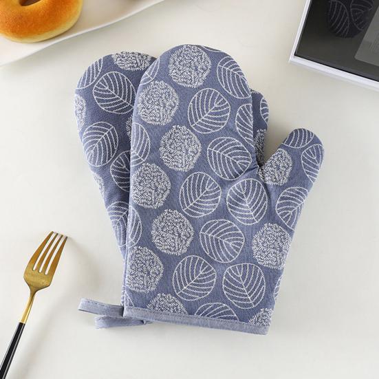 2Pcs Heat Resistant Oven Gloves Non-Slip Silicone Mitts for Baking Grilling Microwave Cooking Gloves for Hot Dishes