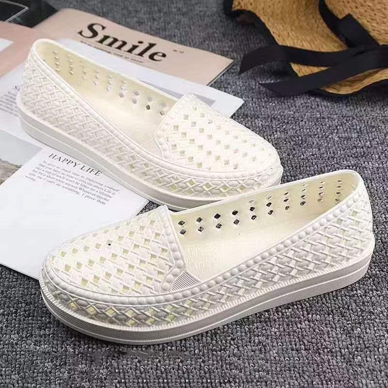 Dámské lehké protiskluzové prodyšné PVC sandály: Ideální pro letní svrchní oblečení