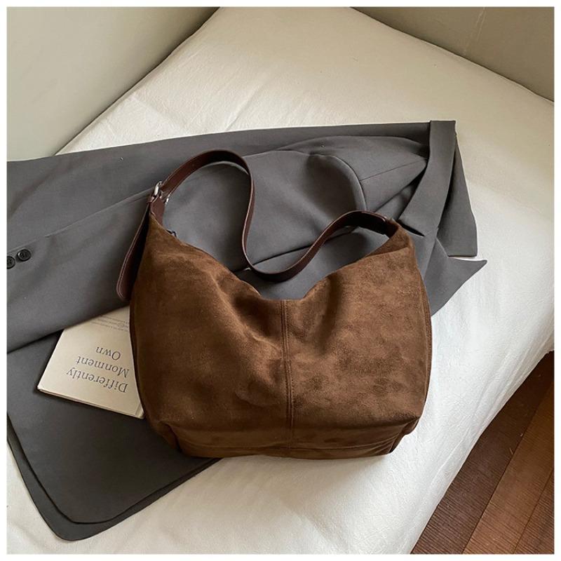 High-value women's autumn new solid-color shoulder bag casual shoulder large-capacity commuter tote bag women